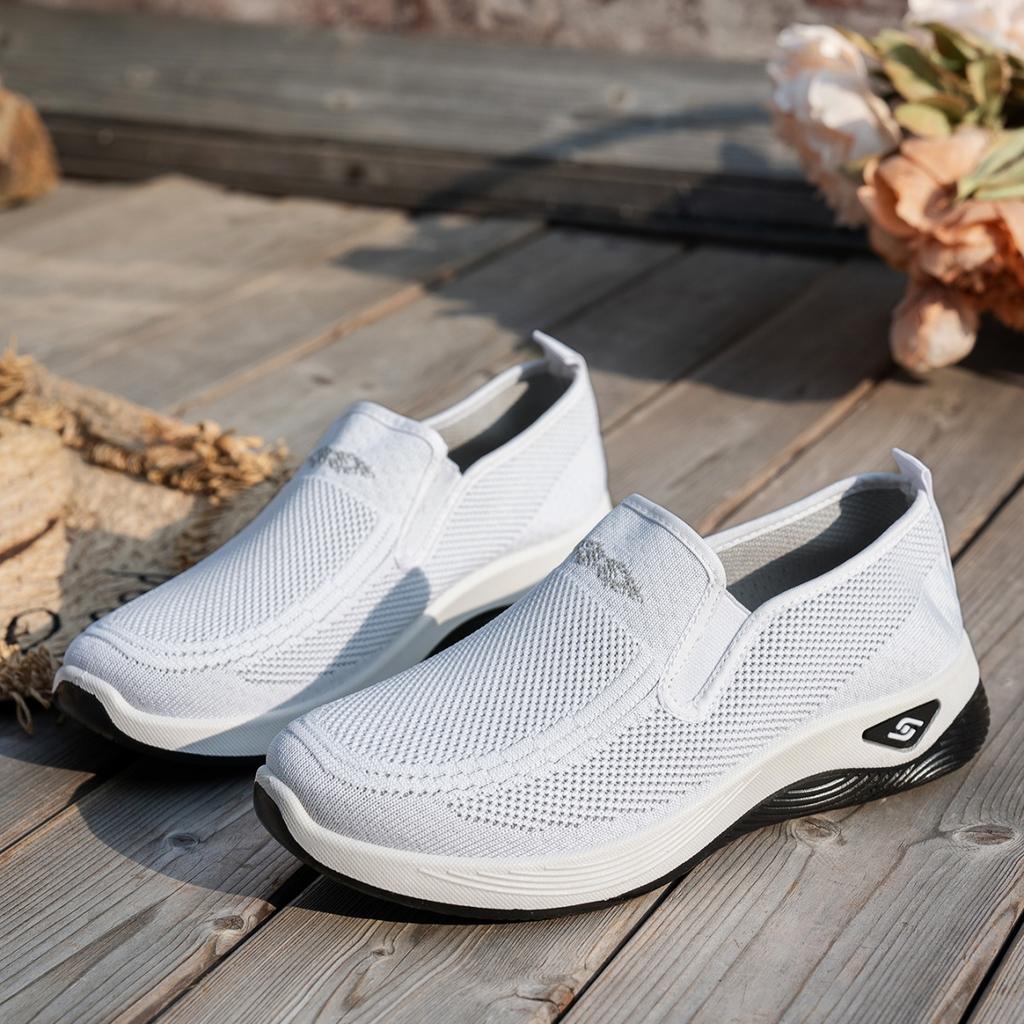 Женская обувь, однотонные мягкие женские туфли, повседневные кроссовки, модные, обязательные для сочетания, красивая обувь для девушек женщина 2025