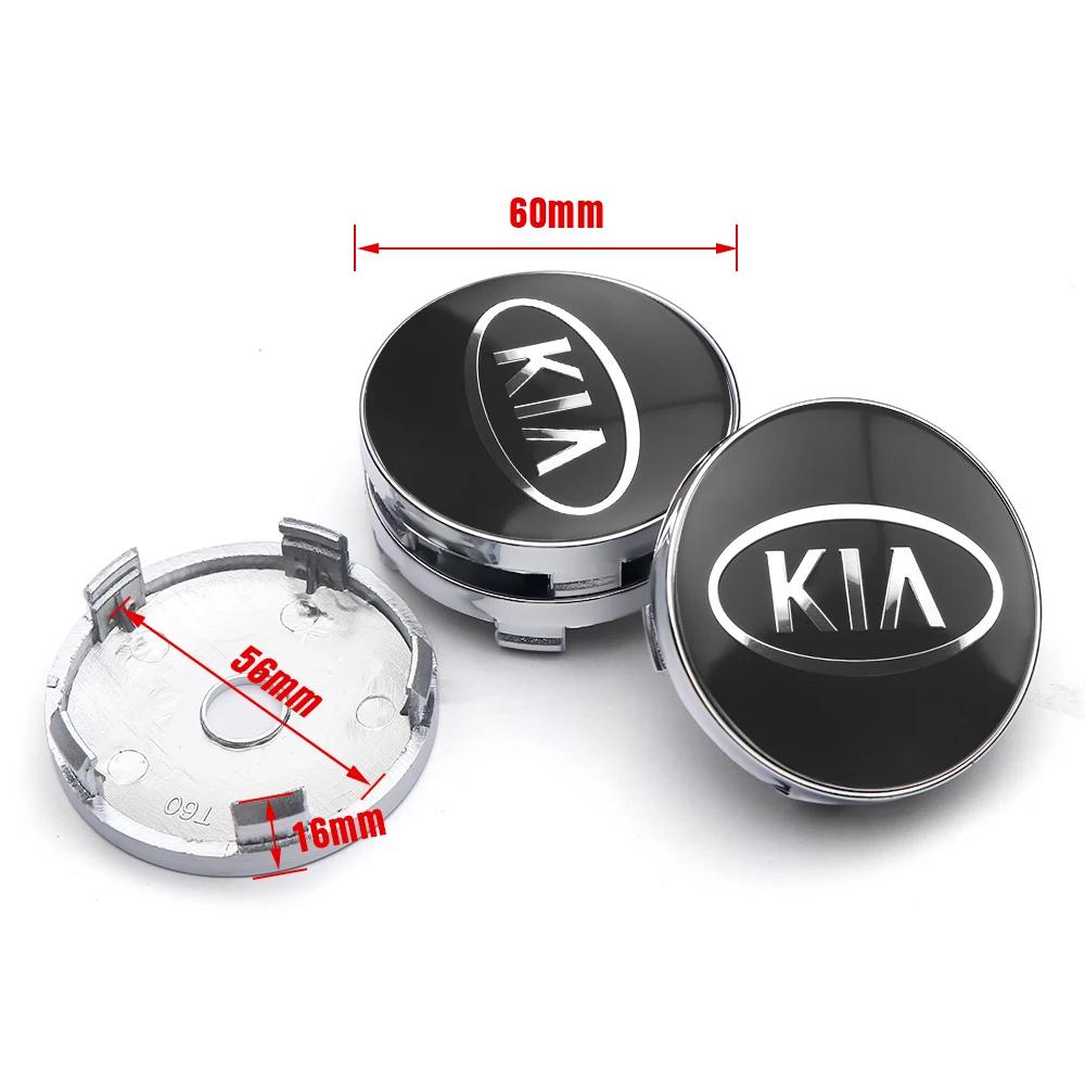 AANO1 4pcs 60MM 68MM Car Wheel Center Hub Cap Cover For KIA Sportage Niro Rio Ceed Cerato Soul Sorento Picanto Optima K K5 Sonic Forte
