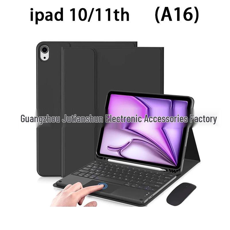 Чехол-клавиатура Bluetooth с сенсорной панелью для iPad 11 A16: Магнитный съемный чехол для 10,9-дюймового планшета