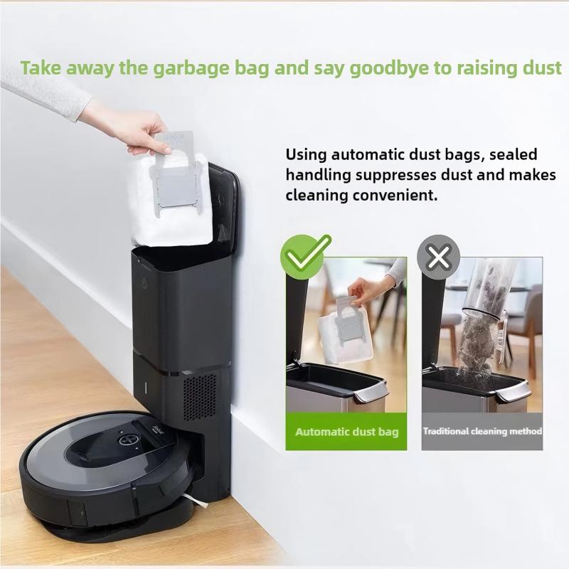 Мешки для пыли для iRobot Roomba i3 i4 i5 i5+ i7 i7+ E5 E6 E7 i3+ i4+ i6+ i8+ j6+ S9+ j7+ j8+ j9+ Аксессуары Сменные мешки для пыли