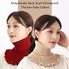 Women Warm Windproof Winter Knitted Fake Collar Turtleneck Knitted False Fake Collar