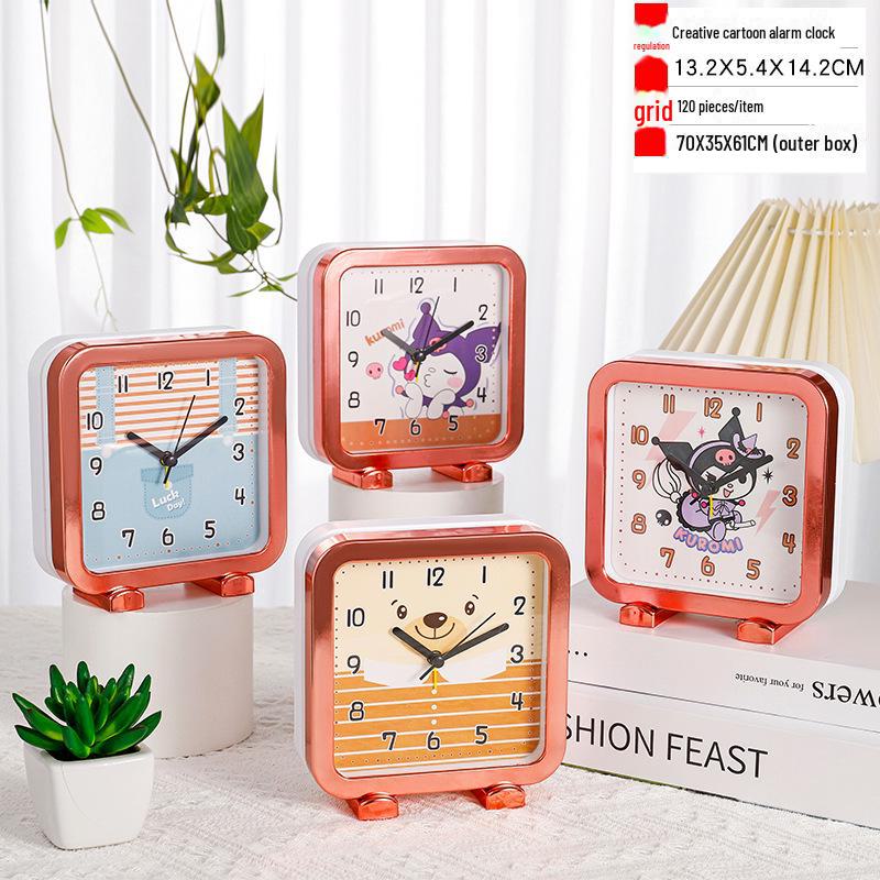 Супер громкий мультяшный металлический настольный будильник - тихий, креативный цифровой будильник