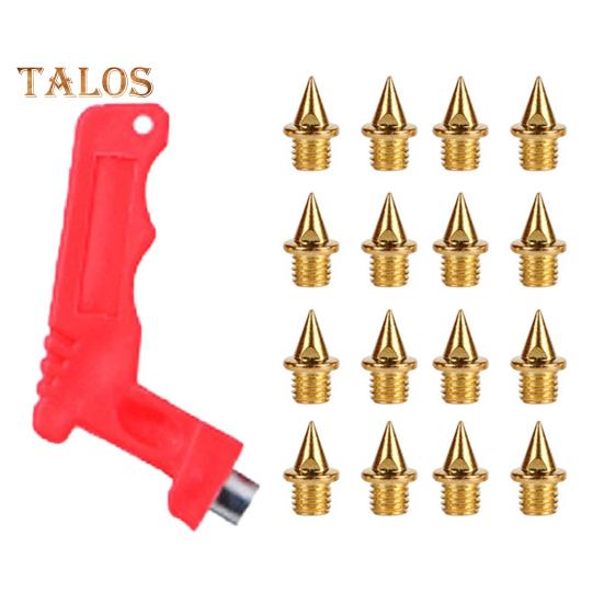 100 Pcs Track Spikes Carbon Steel Track And Cross Country Shoe Spikes with Spike Wrench for Sprinting Sports Running Shoes