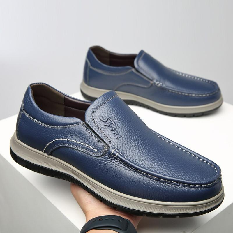 Модная мужская обувь Кожаная повседневная обувь Роскошные уличные мужские лоферы Деловая формальная обувь Мягкая подошва Обувь для вождения Ручная работа Слипоны