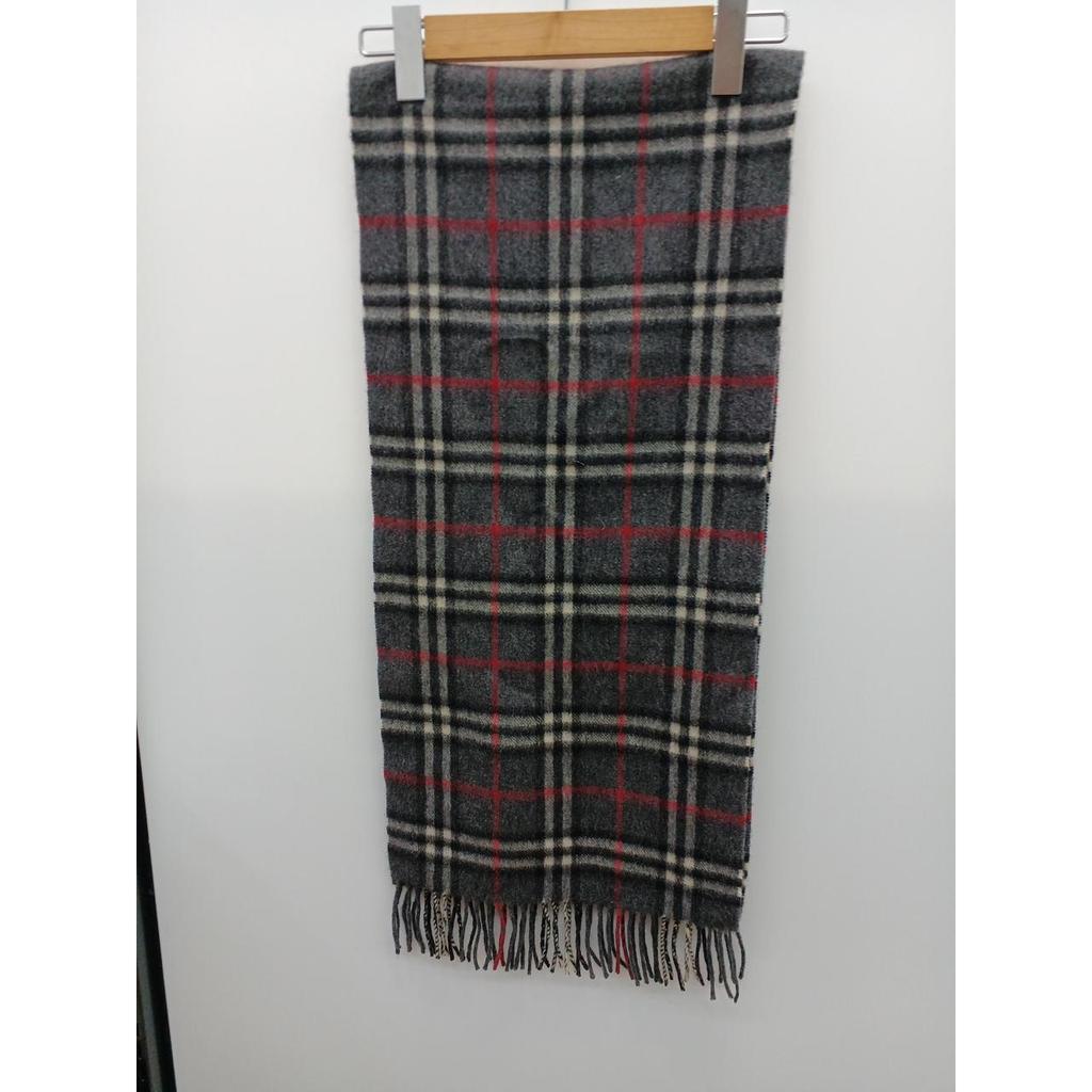 Б/у Шарф BURBERRY 100% Кашемир Nova Check СЕРЫЙ