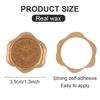 30pcs Text Style Botanical Bee Bunny Wax Seal Stickers Wax Self-Adhesive Wedding Invitation Envelope Seal Gold Stickers