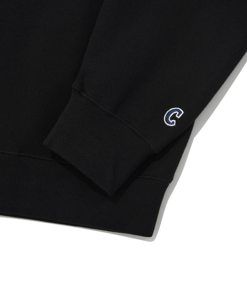 COVERNAT C Logo Half Zip Sweatshirt Black