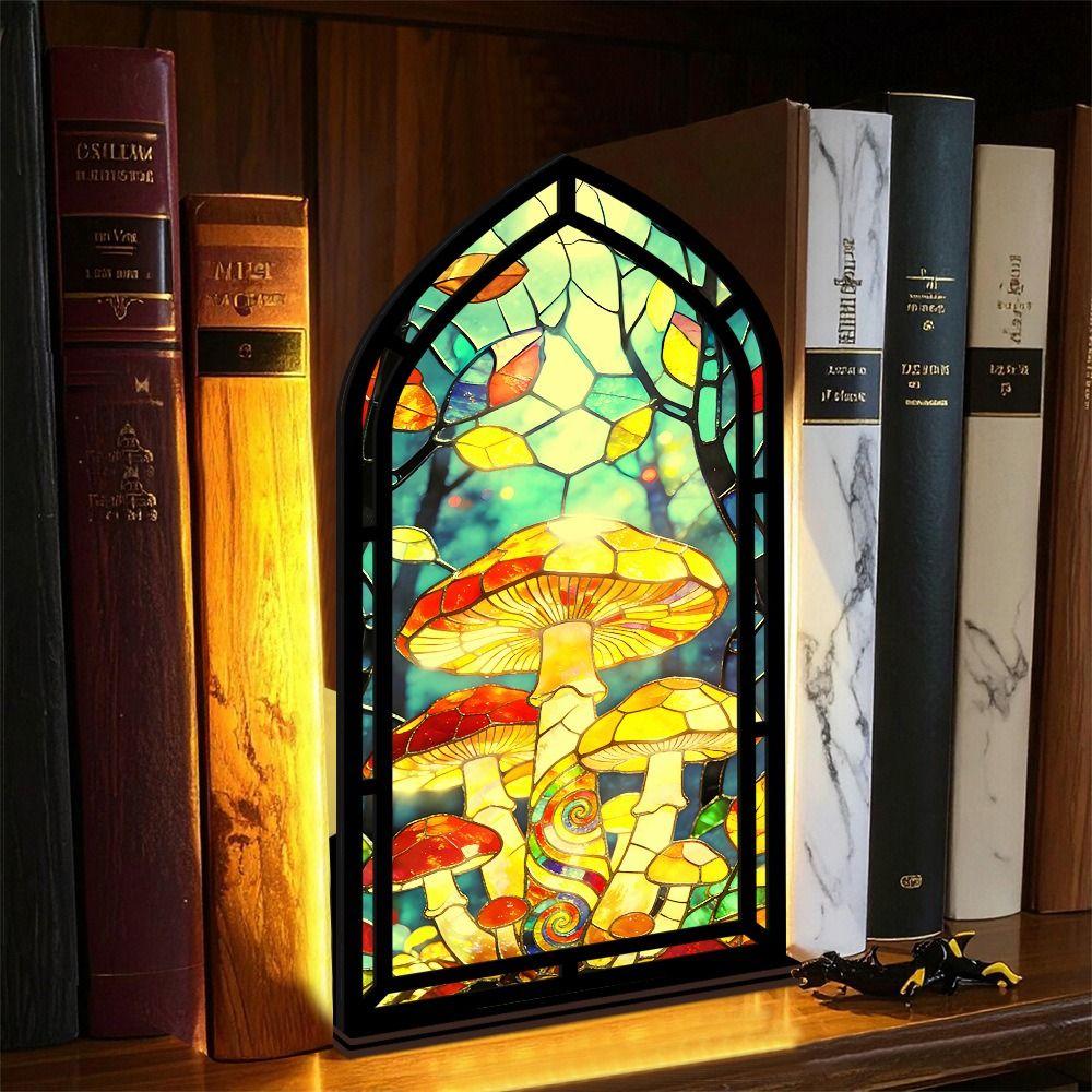 Multicolor Candle Holder Gothic Arch Design Tabletop Holder Bedroom Decor