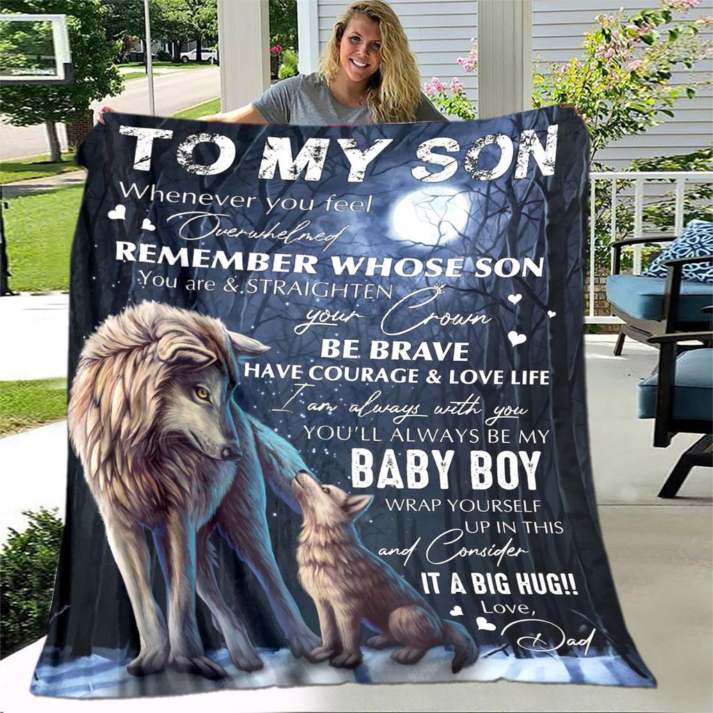 Моей дочери сыну подарок в виде письма HD одеяло, мягкое одеяло для дома, спальни, кровати, дивана, пикника, путешествия, офиса, одеяло, детское одеяло