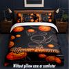 Basketball Theme Custom Text Or Name 3Pcs Bedding Set,1 Flat Sheet & 2 Pillowcases Personalized Home Bedding