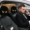 Забавные чехлы на подголовник автомобиля, 2 шт., забавные защитные чехлы на подголовник автомобиля для переднего сиденья, защитный элемент интерьера автомобиля для комфорта, для мужчин