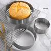 DIY Stainless Steel Mousse Cake Ring Set - 3-Piece Baking Tools