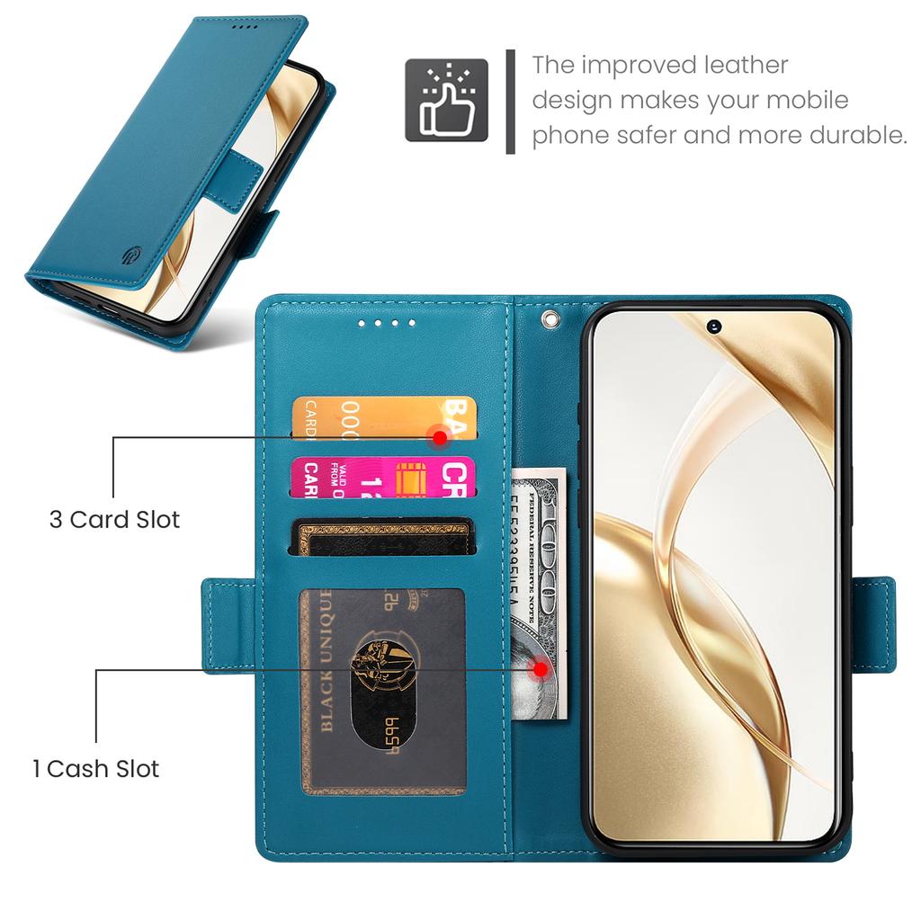 DF-010 For Honor 200 5G Wallet Case PU Leather Stand Phone Cover