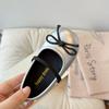 Girls Leather Shoes for Party Wedding Kids Flats Moccasins Shoes with Bow-knot Round Toe Soft Sole Children Princess Shoes