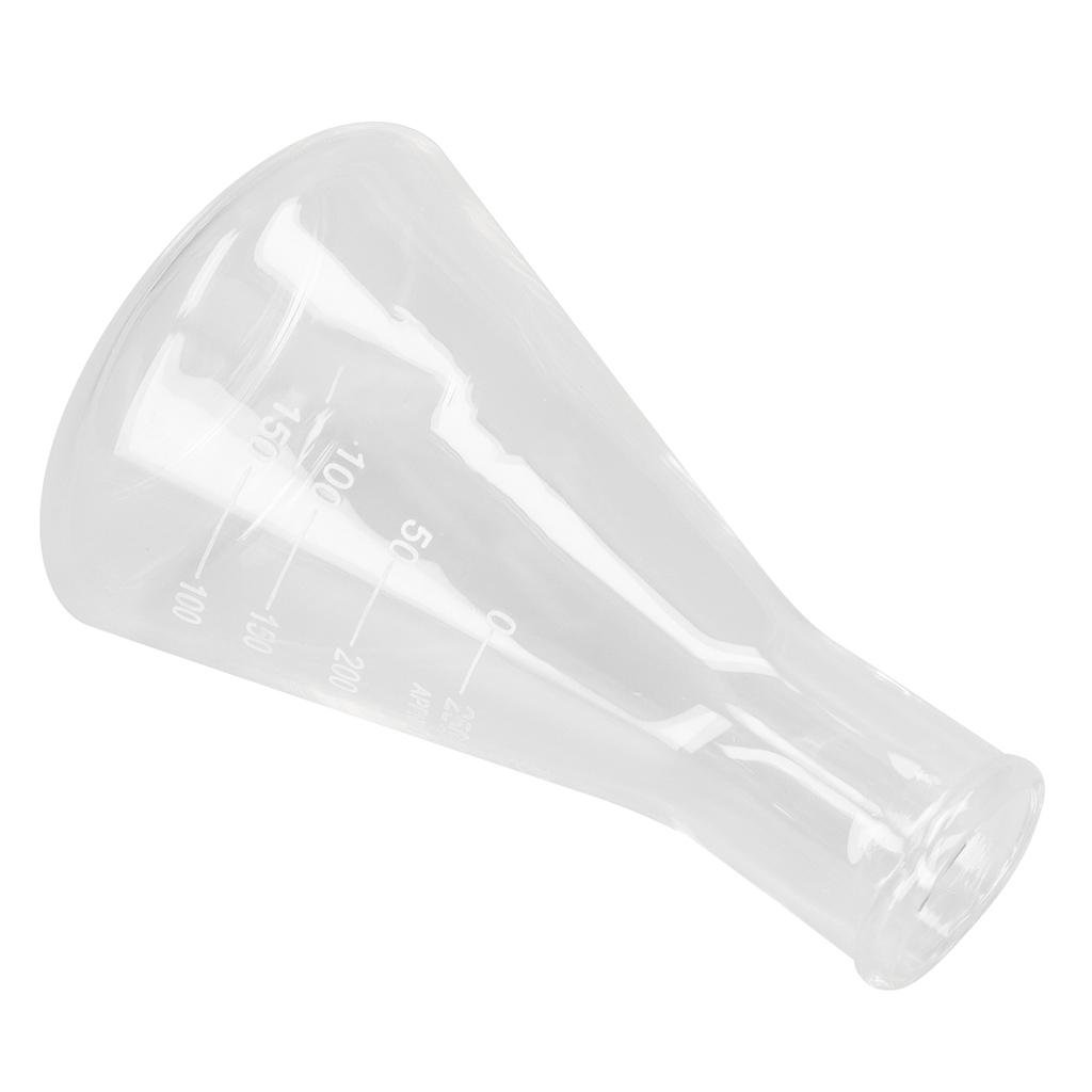 Колба Эрленмейера узкогорлая из утолщенного боросиликатного стекла для лабораторной химии 250 мл