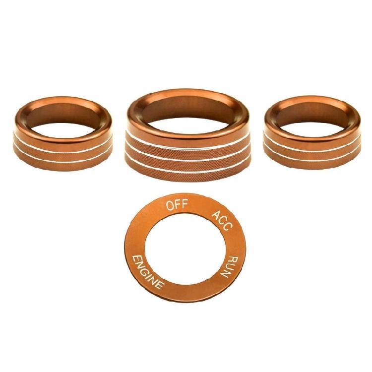 Switch Cover Trim for Challenger- 15-21 Auto Center Console Knob Radio Knob Ring