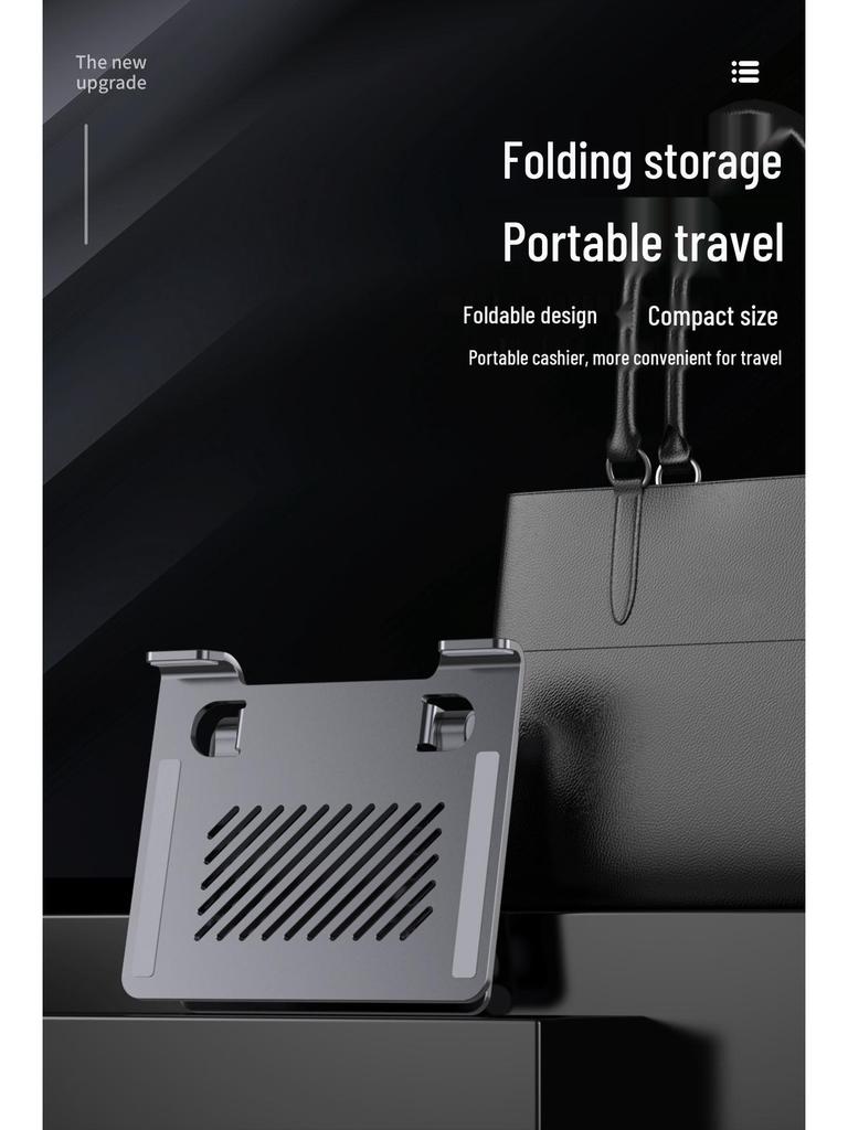Aluminum Alloy Folding Rotating Tablet Stand with Heat Dissipation for Live Streaming and Gaming