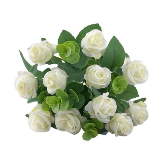 1 букет, имитация цветка, 11 голов, реквизит для фотосессии без полива, привлекательный свадебный букет, искусственный цветок розы, домашний декор