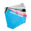 Plus Size Cotton Panties Sexy Lace Patchwork Women Underwear Solid Mid Waist Briefs 2XL-4XL 6 Pcs/set