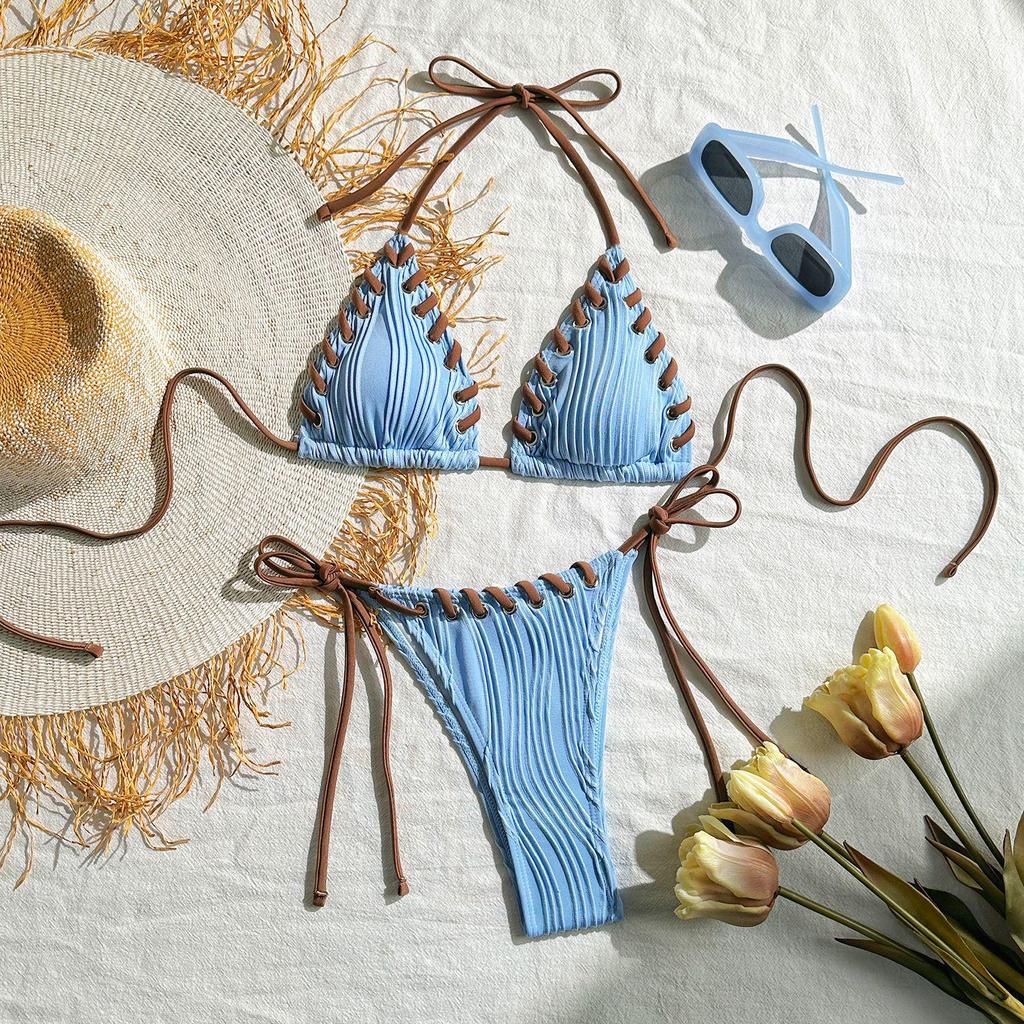 2025 Европейский и американский милый раздельный купальник