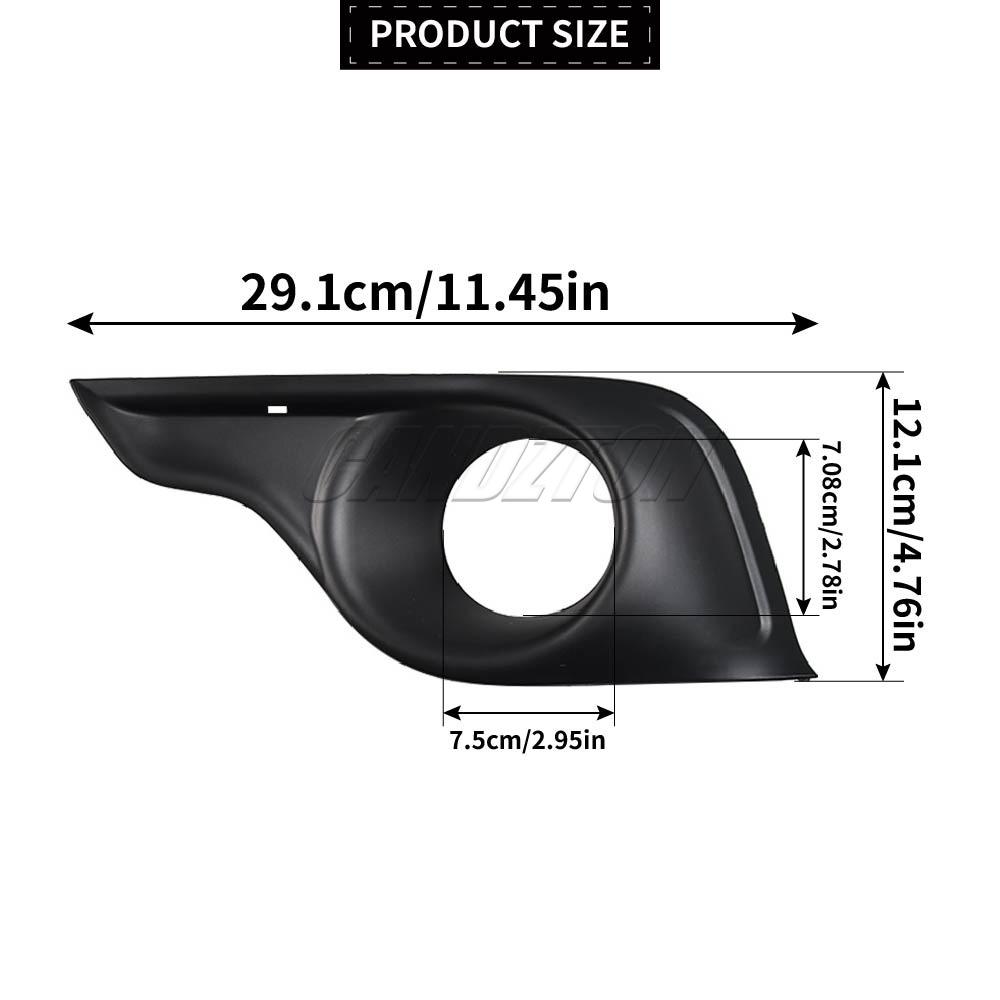 New For Citroen DS4 2011-2015 Front Bumper Fog Lamp Grille Trim Left or Right ABS Black 745375 Easy Installation car accessories