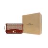 Coach 24 Gold Metal Hardware Pvc Crossbody Shoulder Bag Medium Women bags Red-Brown CQ668-B4NQ4
