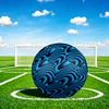 1pc Blue Wave Size 5 Soccer Ball Professional Match Training Football Indoor &Outdoor Sports Ball Lightweight Durable c65184