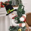 Christmas Tree Topper Cartoon Long Arm Santa Claus Snowman Reusable Holiday Decoration Xmas Tree Decoration Party Supplies
