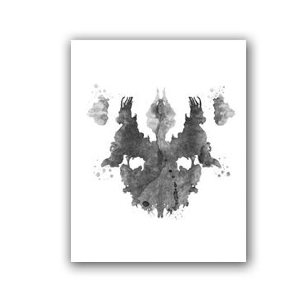 Тест Роршаха, акварель, настенная живопись, холст, картина для психолога, подарок, психологический тест, постеры и принты, фотографии, декор для клиники