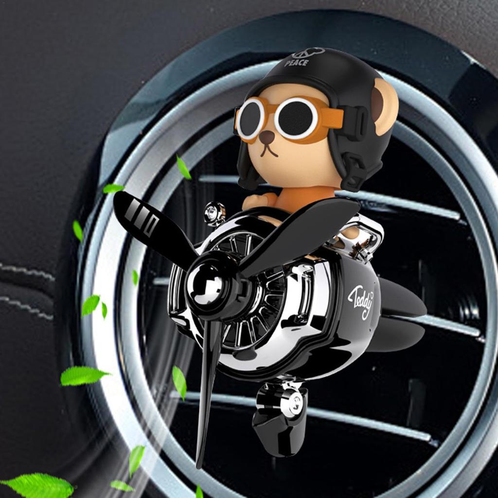 Car , Bear, Pilot Propeller , Car Aroma , Cute, Bear, Airplane Personnel,