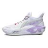 Баскетбольные кроссовки Li Ning Bad Five Storm V2 с амортизацией, износостойкие, нескользящие, среднего размера, мужские, баскетбольные кроссовки белого и фиолетового цвета ABFS009-4