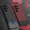 Samsung S25 Ultra Матовый чехол-патчворк с заклепками - Ощущение кожи, Модный дизайн 2-в-1