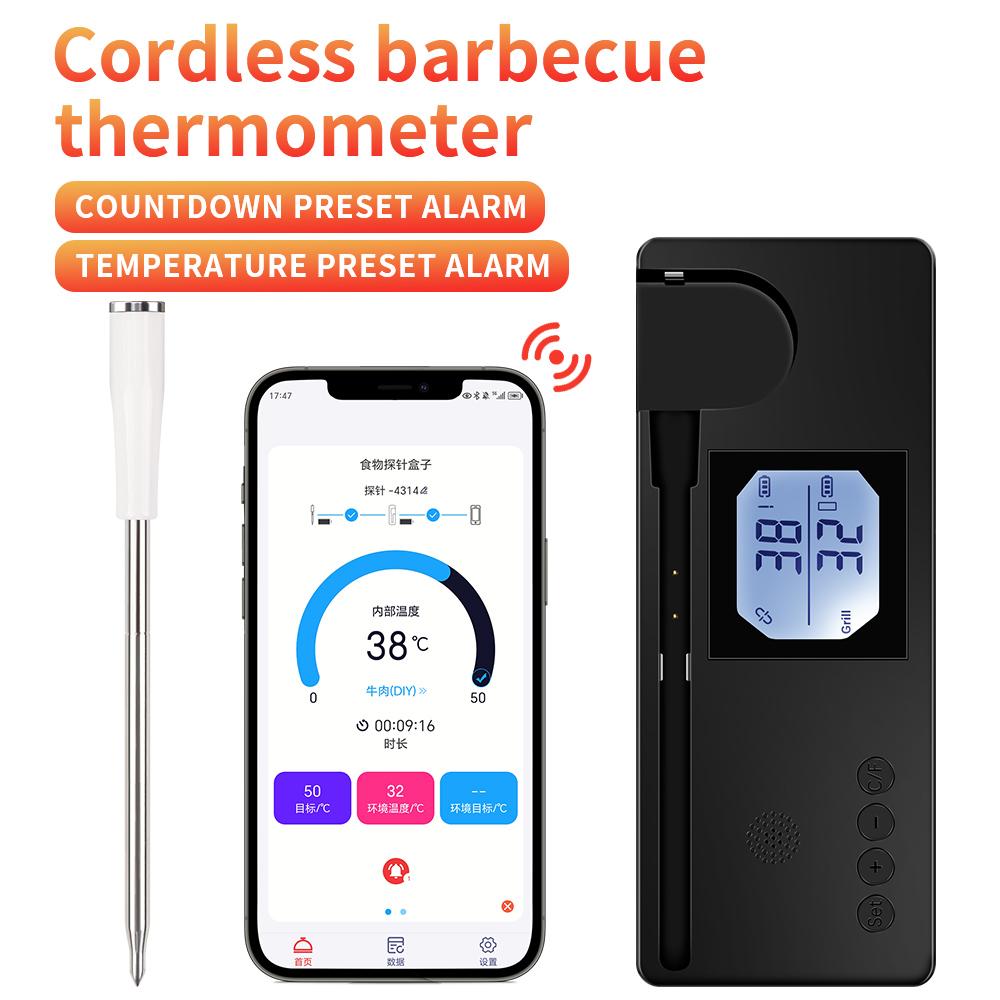 Умный беспроводной термометр для барбекю Bluetooth тестер температуры мяса Monile APP Control термометр для духовки гриля барбекю