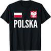Польша Футболка Футбольная Фан-поддержка Polska Футболка