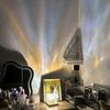Cylinder Northern Lights Water Wave Night Light w/Remote LED Atmosphere Lamp
