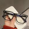 Transparent Computer Glasses Frame Women Men Anti Blue Light Square Blackout Glasses