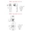 1PCS MS324-1-2 Switch Cabinet Door Latch Lock 304 Stainless Steel L-Type Switch Cabinet Door Handle Lock Hardware Accessories