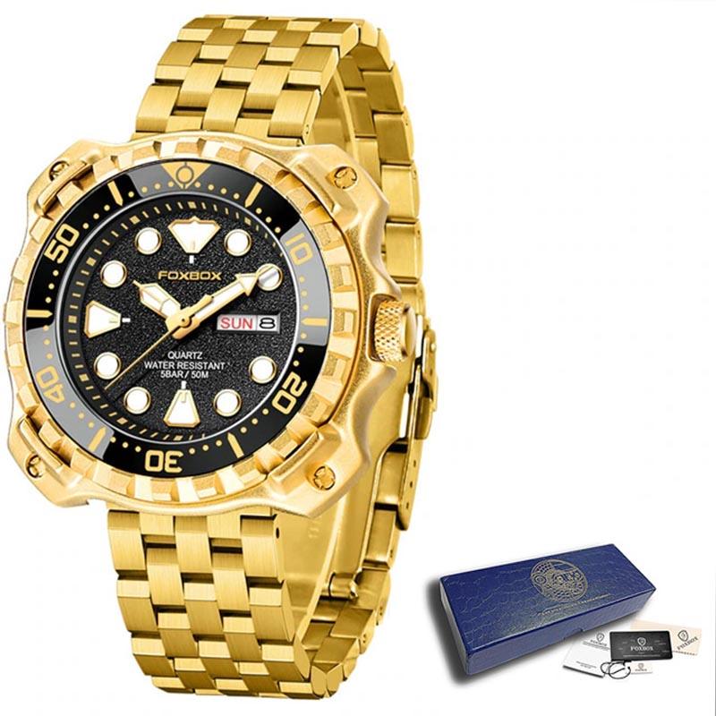 Модные мужские часы, лучший бренд, роскошные спортивные часы с большим циферблатом для мужчин, водонепроницаемые светящиеся часы, кварцевые часы с датой