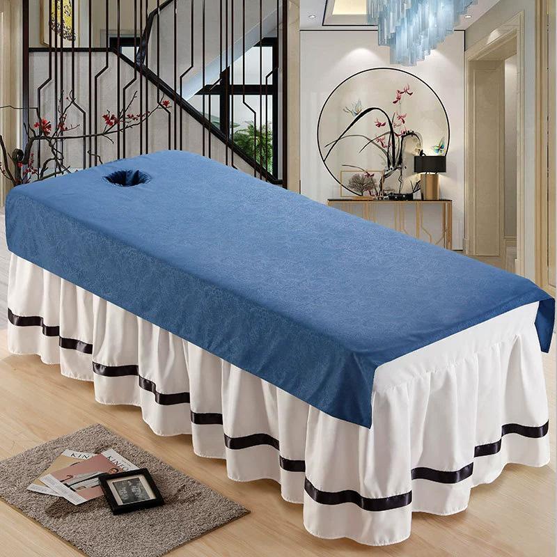 1 шт. Салон красоты Мягкий Дышащий Покрывало Удобное Покрывало для кровати Легкая Простыня с отверстиями Массажный стол