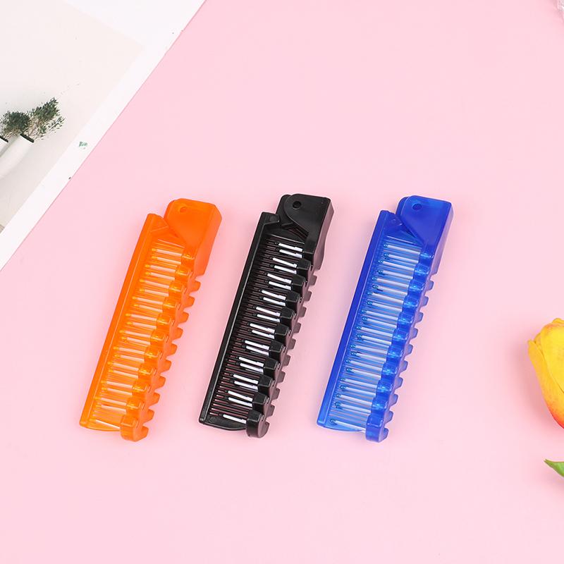 Пластиковая дорожная расческа Портативная складная расческа Антистатическая расческа Шпилька Инструмент для укладки волос