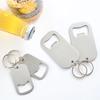 Stainless Steel Bottle Opener Keychain Beer Opener Soda Drink Starter Creative Minimalist Bottle Opener Portable Bottle Opener
