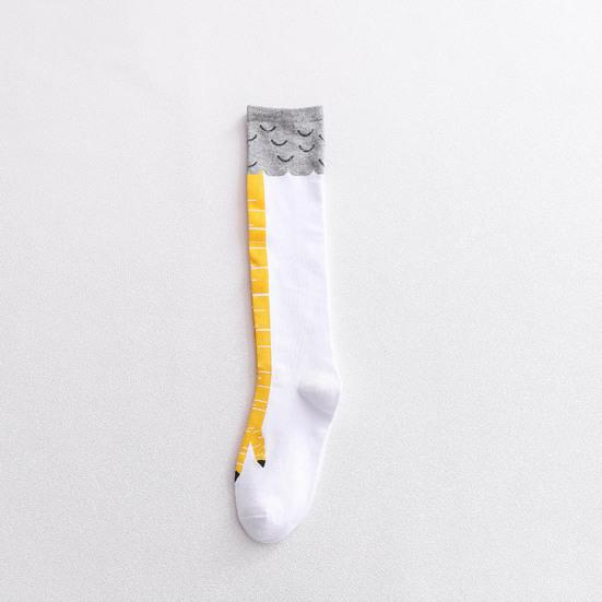 1 пара женских чулок с забавным принтом куриных лапок, одинаковых цветов, длиной до колена, эластичные, противоскользящие, мягкие, теплые, подарок на День Святого Валентина, женский зимний подарок