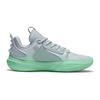 Li Ning All City 11 Youth Edition Shock Absorbing Non-Slip Wear-Resistant Low-Top Basketball Shoes Unisex Basketball Shoes Gray Green ABPT049-1