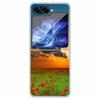 For Samsung Z Flip5 5G Case Transparent Hard PC Plastic Coque for Samsung Galaxy Z Flip 5 5G Cover Wolf Cats Zflip5 Shockproof