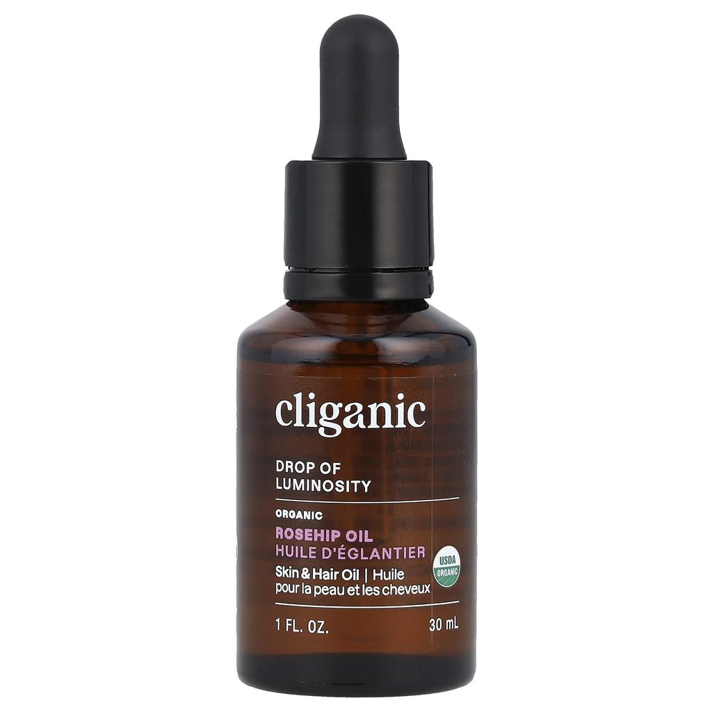Cliganic Organic Rosehip Oil, 1 Fl Oz (30 Ml)