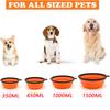 Pet Folding Silicone Bowl Large Outdoor Pet Travel Bowl Collapsible Dog Food Bowl Water Portable Puppy Food Container Feeder