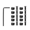 10PCS Durable Pure Steel M Lok Screw & Nut Replacement Set for Mlok Rail Sections