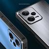 Чехол для телефона Xiaomi Redmi Note 12 Pro+ 5G, TPU бампер, задняя панель из алюминиевого сплава, матовый чехол для телефона