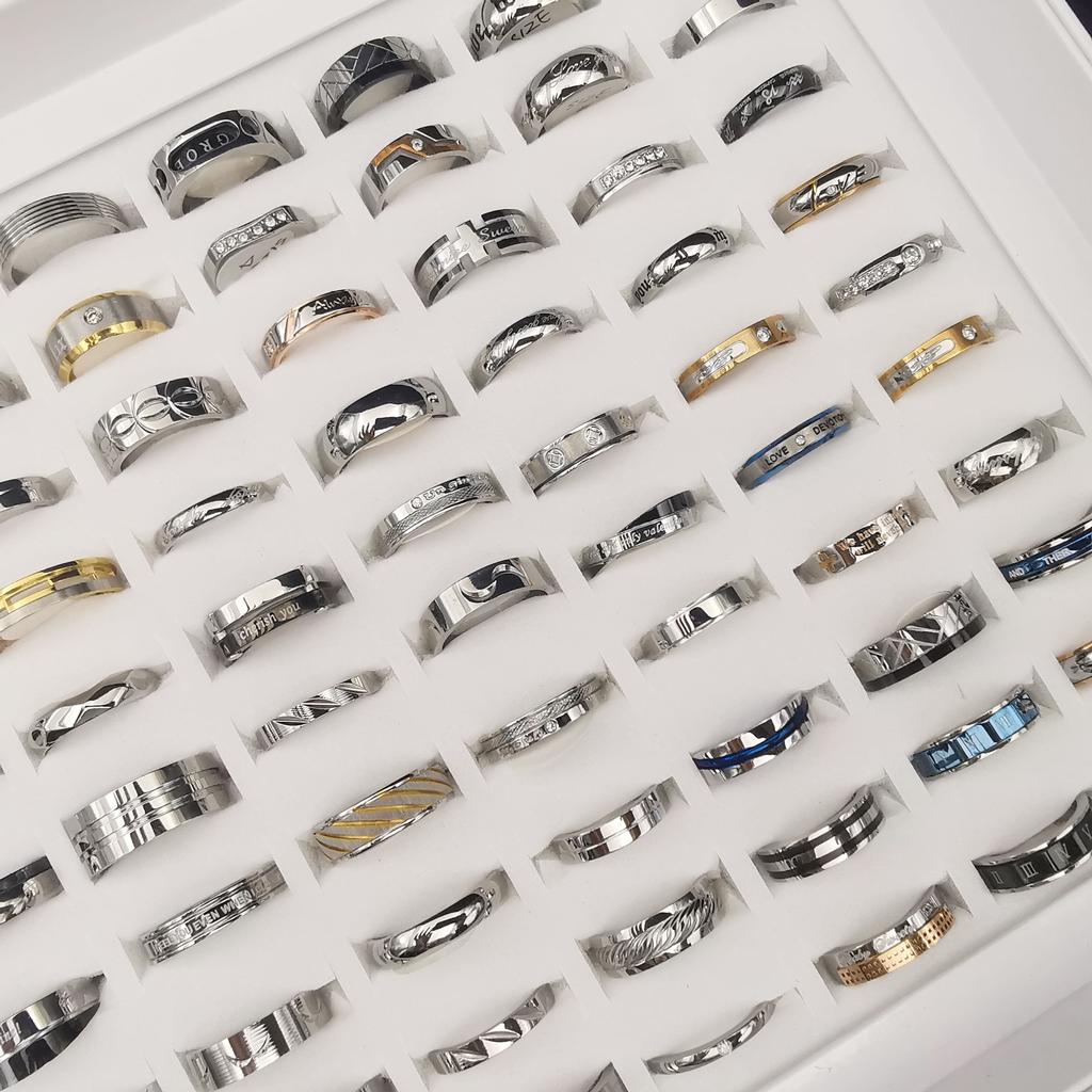 20 шт., детское кольцо маленького размера для мужчин и женщин из титановой стали и нержавеющей стали