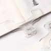 Kawaii Transparent Book Clip - Frosted Page Holder for Reading & Desk Organization, Anti-Slip Design Prevents Page Turning